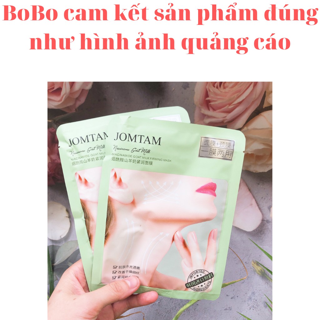 Mặt nạ cổ dưỡng trắng da dầu mụn cấp ẩm nước mask JOMTAM nội địa Trung