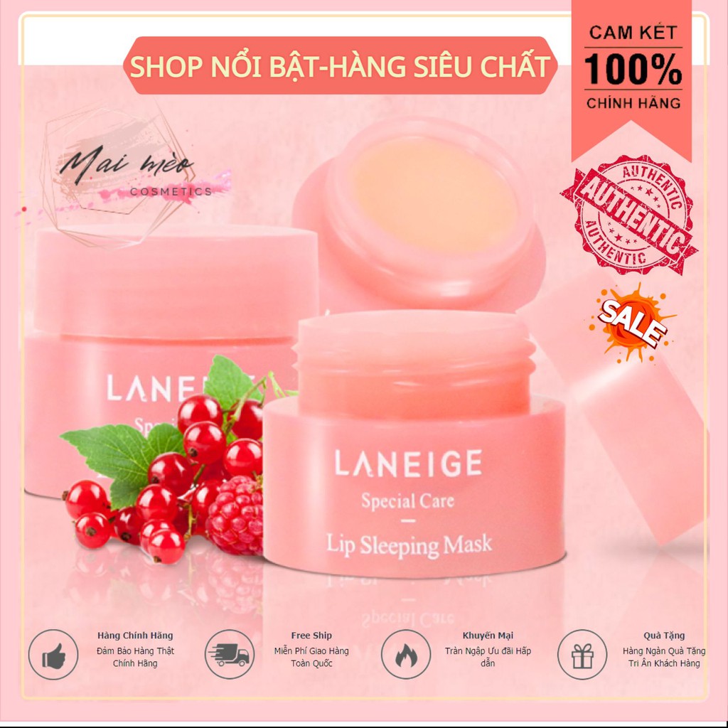 Dưỡng môi Laneige - Ủ môi Laneige/dưỡng ẩm môi/mask môi - son dưỡng môi,mặt nạ ngủ Laneige,Laneige lip sleeping mask