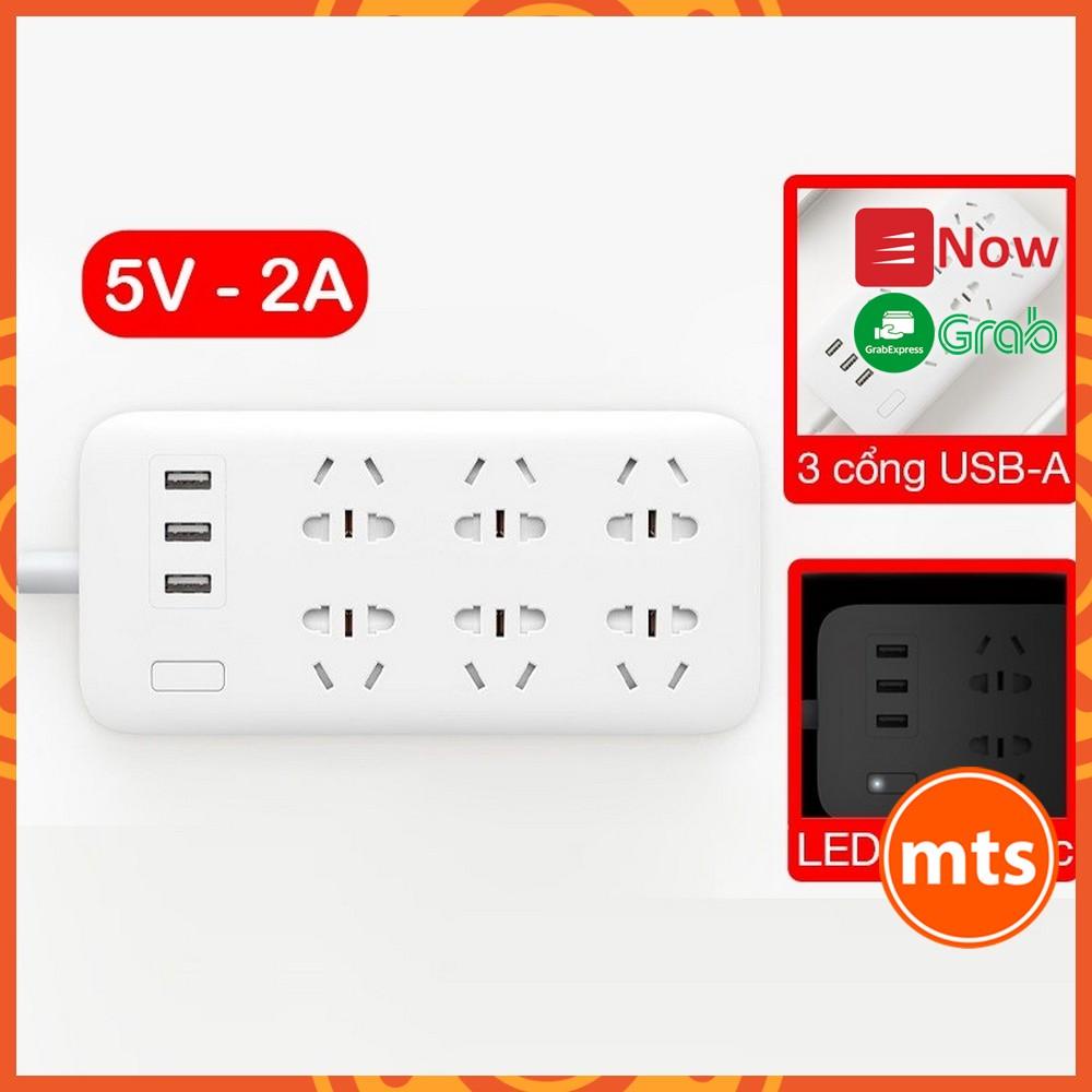 Ổ cắm Xiaomi Mi Power Strip 6 cổng 3 USB CXB6-1QM tiện lợi chính hãng - Minh Tín Shop