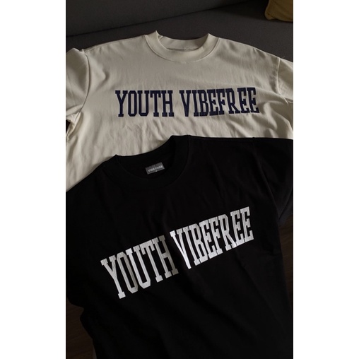 Áo thun in vân đá VIBE FREE cotton 100% dày dặn