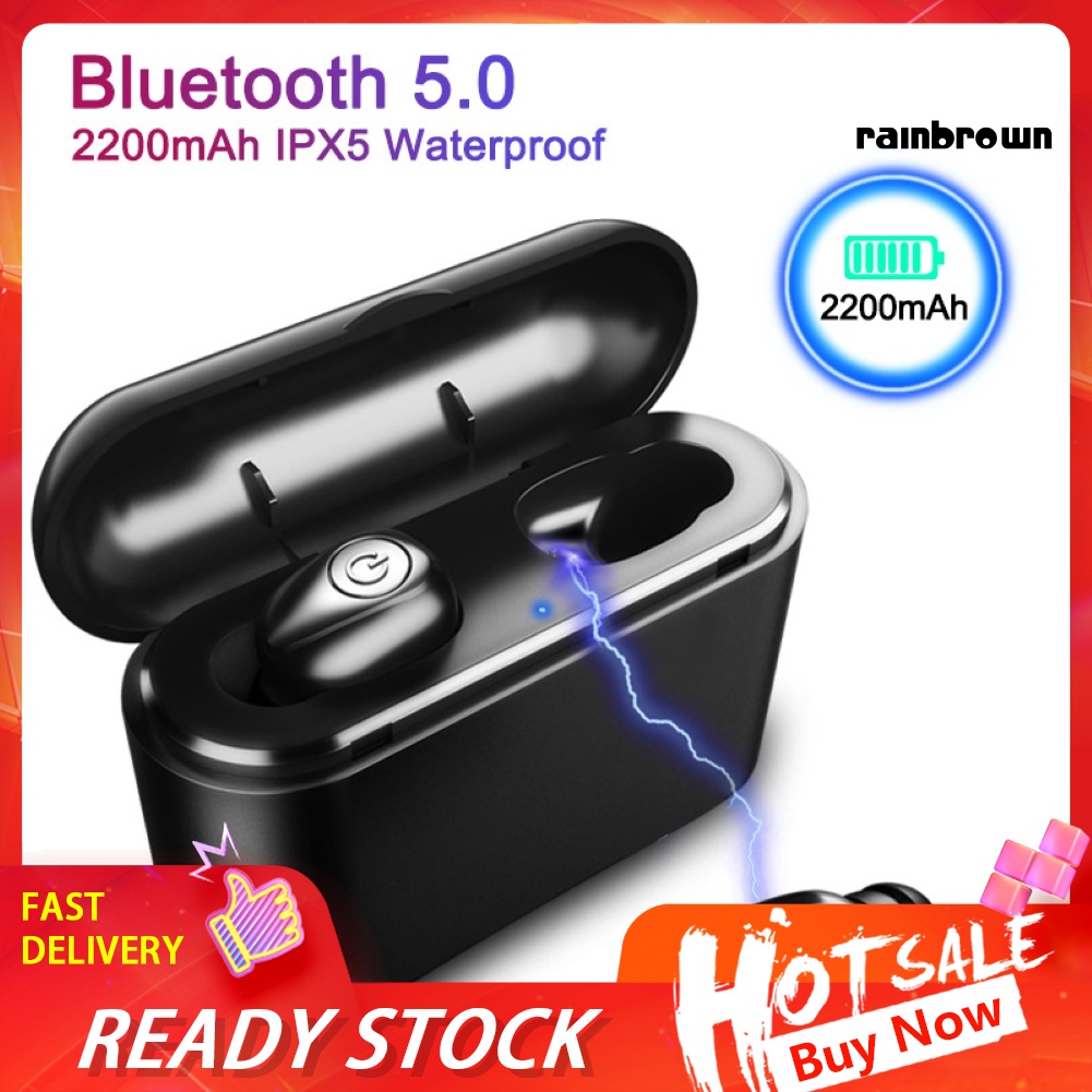 Tai Nghe Nhét Tai Bluetooth 5.0 Không Dây Âm Thanh Siêu Trầm Mini / Rej / X8S