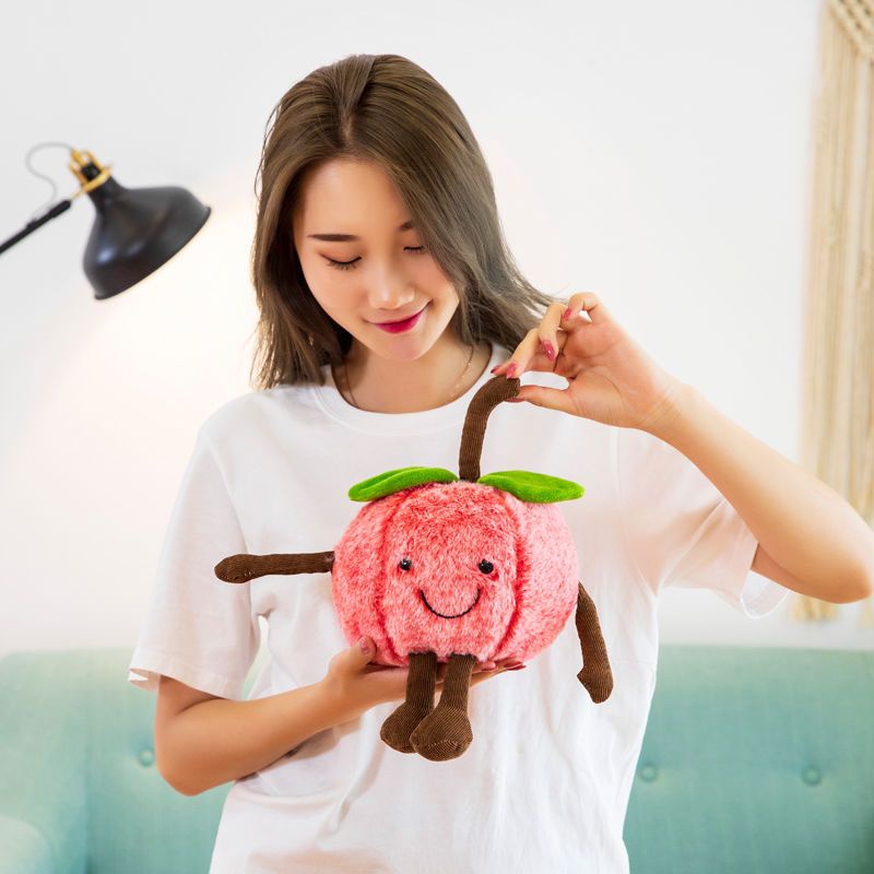 Gối Ôm Nhồi Bông Hình Trái cherry / Dưa Hấu Mềm Mại Đáng Yêu