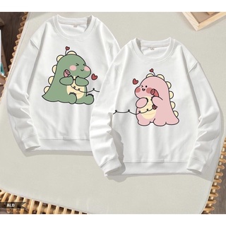 Áo thun đôi khủng long cute.Áo thun khủng long
