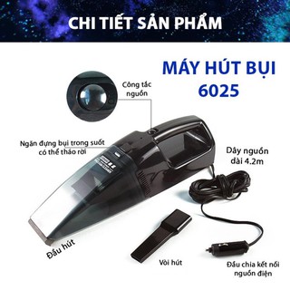 Máy hút bụi dùng cho ô tô coido 6025 - ảnh sản phẩm 1