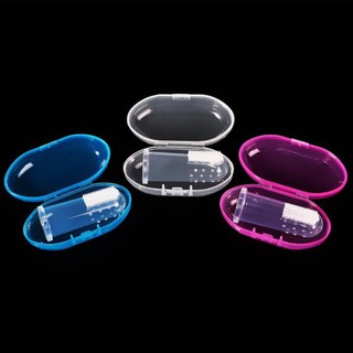 Tưa lưỡi silicon làm sạch răng miệng bé