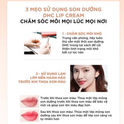 Son Dưỡng Môi Không Màu DHC Lip Cream 1,5g