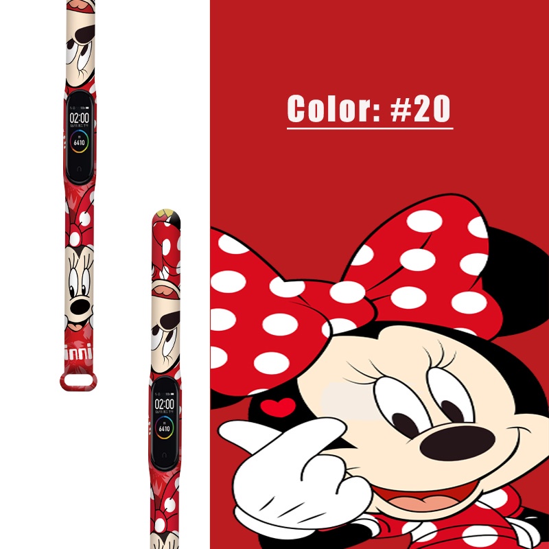 Dây Đeo Thay Thế Chất Liệu Silicon Hoạ Tiết Hoa Thời Trang Cho Mi Band 6/5/4/3