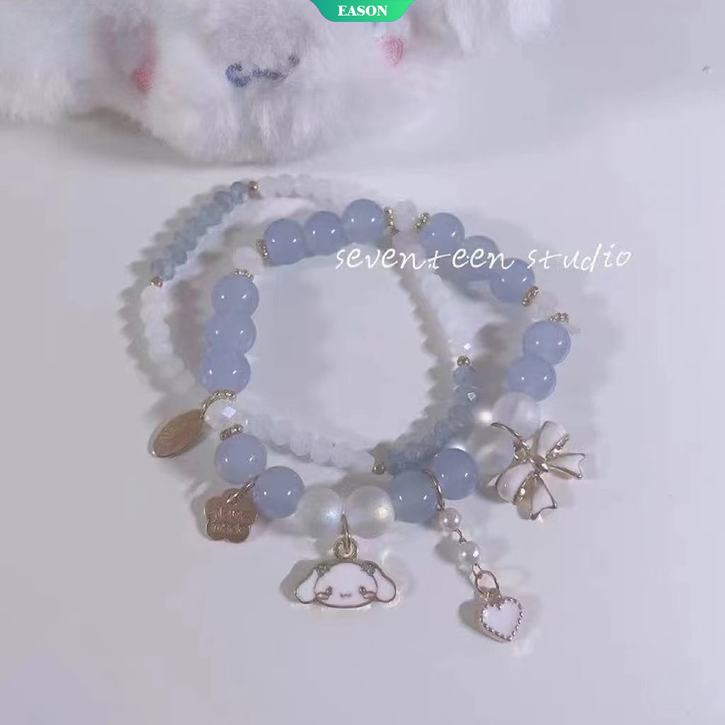 Vòng Đeo Tay DIY Họa Tiết Hoạt Hình Cinnamoroll Và My Melody Dễ Thương Phong Cách Nhật Bản Dành Cho Nữ