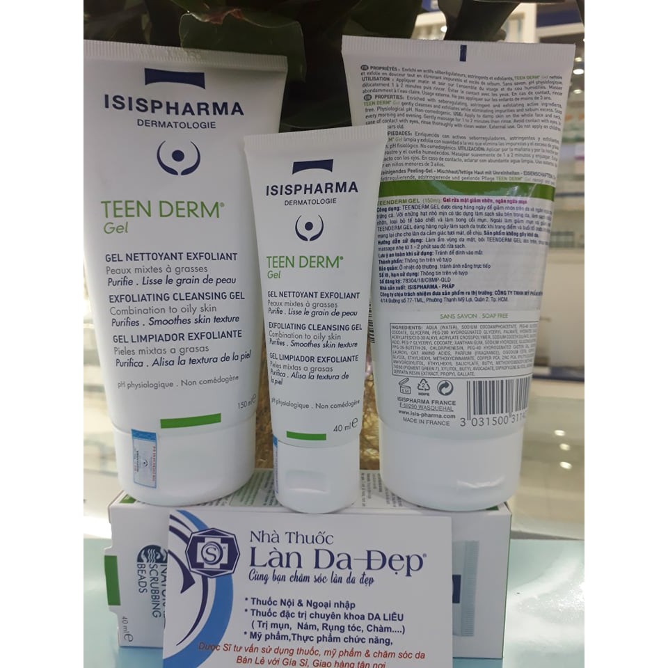 TEEN DERM GEL - Gel Rửa Mặt Da Thường Giảm Nhờn Ngừa Mụn (CHÍNH HÃNG Làn Da Đẹp) | BigBuy360 - bigbuy360.vn