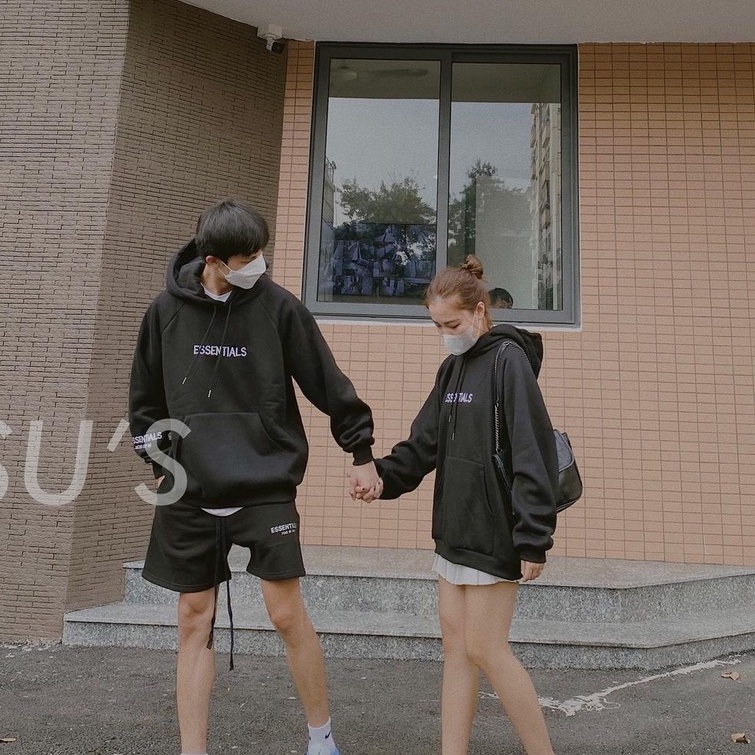 Áo hoodie nam nữ nỉ có mũ form rộng dày dặn ESSENTINAL HNDHD02 | BigBuy360 - bigbuy360.vn