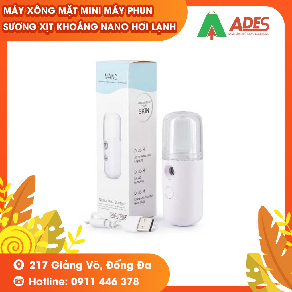 Máy xông mặt mini máy phun sương xịt khoáng Nano hơi lạnh - NEW HOT 2022