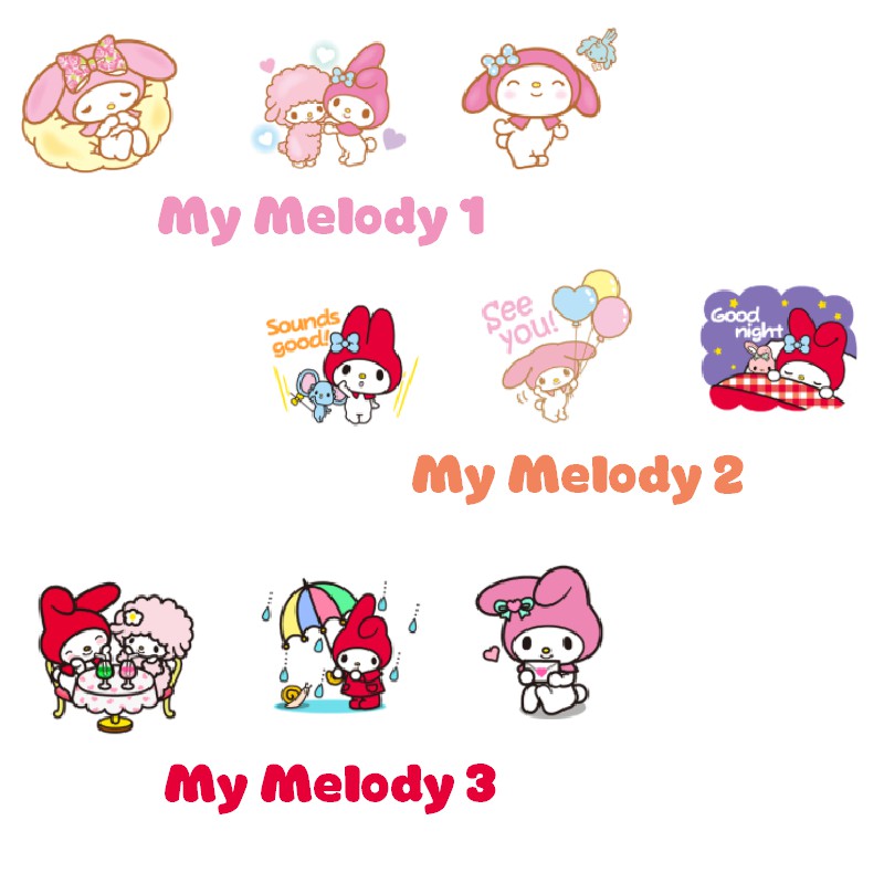 Sticker hình dán My Melody