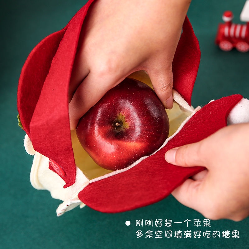 Túi đựng quà giáng sinh hình chiếc tất táo dễ thương