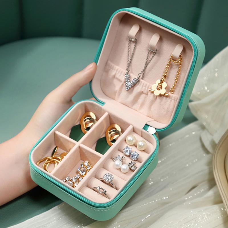 Hộp Đựng Trang Sức Bằng Da Thời Trang Tiện Dụng Cho Đi Du Lịch