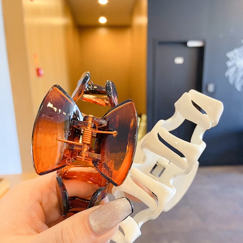 Kẹp tóc hình lượn sóng đơn giản phong cách Vintage thanh lịch cho nữ