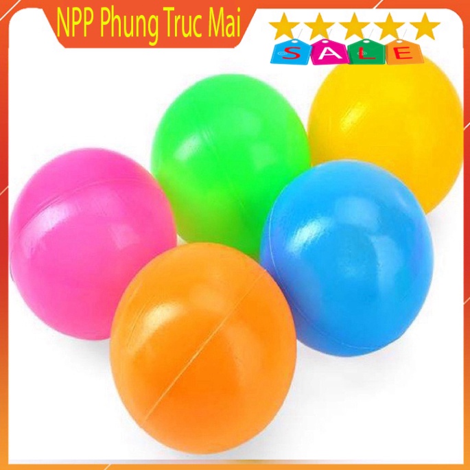 Đồ chơi cho bé Set 2 quả bóng nhựa mềm nhiều màu sắc hàng Việt Nam cho bé thumbnail