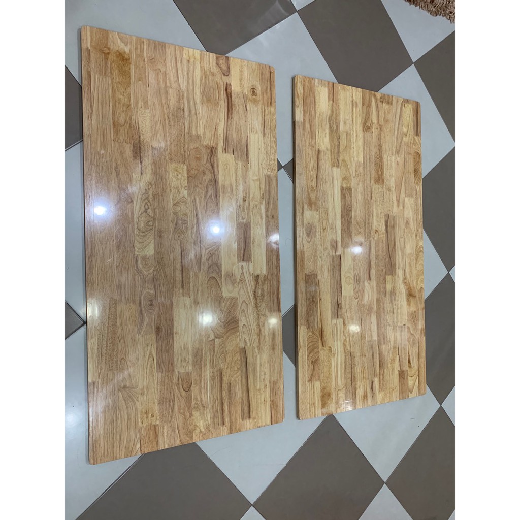 Mặt bàn gỗ cao su tự nhiên 60x80 loại dày 18mm