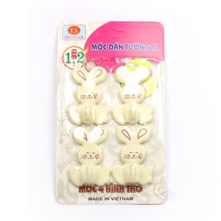 Móc dán tường 1 vỉ 4 cái