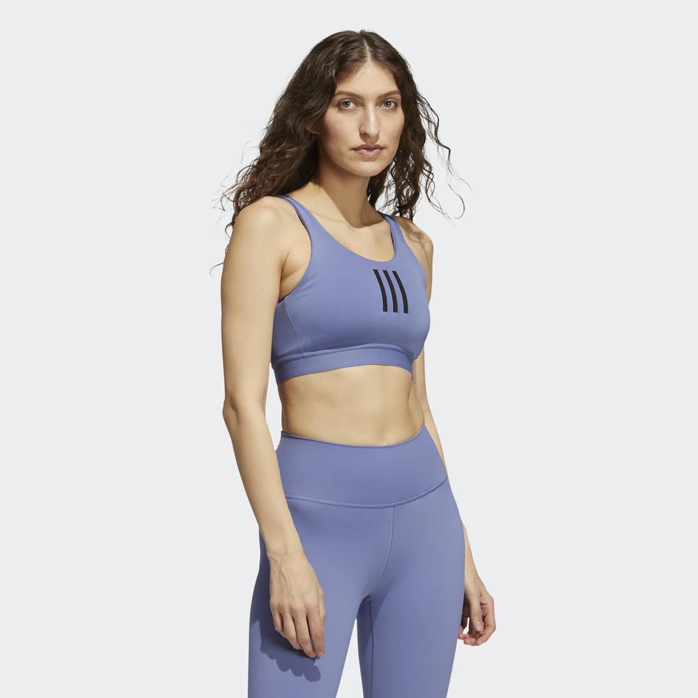 Áo Ngực Thể Thao adidas TRAINING Nữ Áo Bra 3 Sọc Medium Support Don't Rest Màu tím GR8172