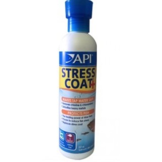 STRESS COAT +  Dung dịch giãm stress KHỬ CLORINE VÀ KIM LOẠI NẶNG cho bể cá cảnh API Mỹ