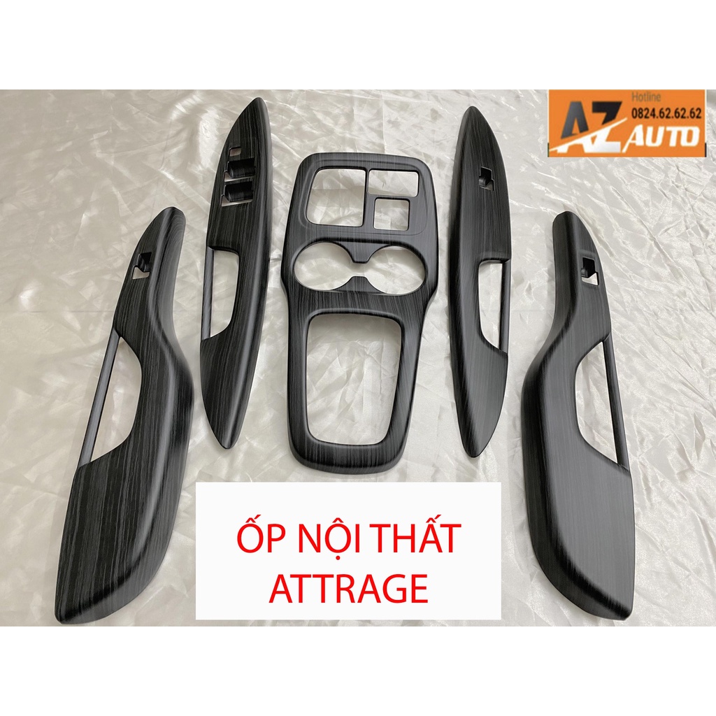 Ốp nội thất Mitsubishi Attrage 2016-2023 vân đá cao cấp