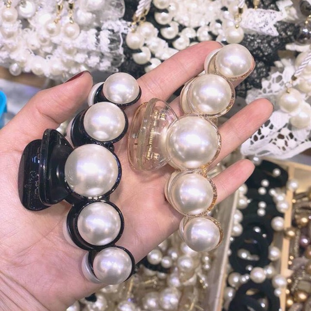 kẹp tóc ngọc trai
