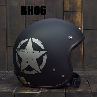 Nón bảo hiểm 3/4 giá rẻ (mũ 3/4 đệm lót đen)
