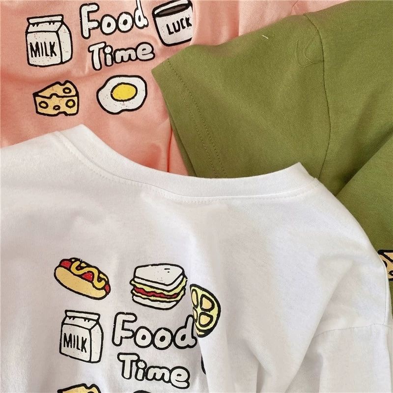 Áo Thun Tay Ngắn In Họa Tiết Hoạt Hình Dễ Thương Cho Bé Trai