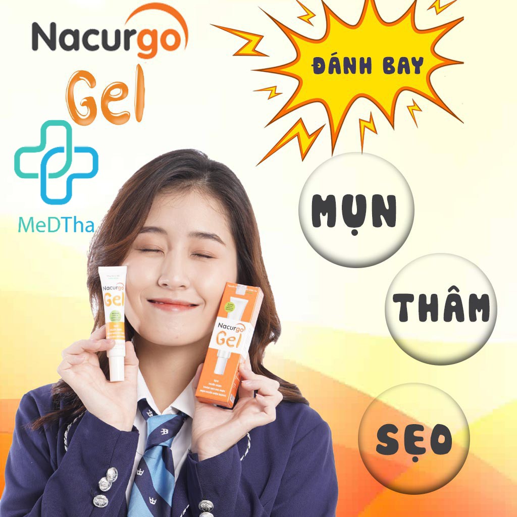 Nacurgo - Bộ sản phẩm chăm sóc da mụn, làm sạch da, ngừa mụn, dầu mụn, ngừa thâm, sẹo Medstand [Chính hãng]