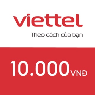 Nạp thẻ điện thoại Viettel 10.000đ