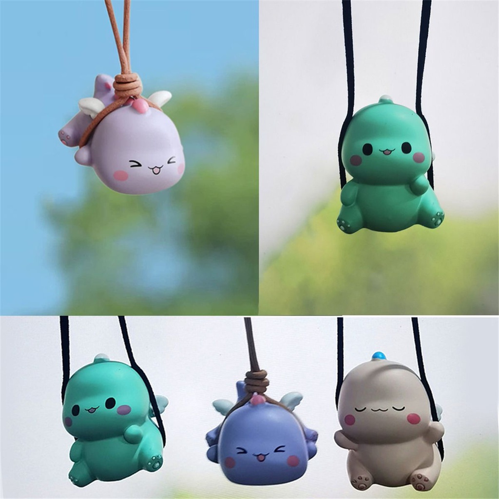 Phụ Kiện Trang Trí Xe Hơi Hình Khủng Long Dễ Thương Bắt Mắt