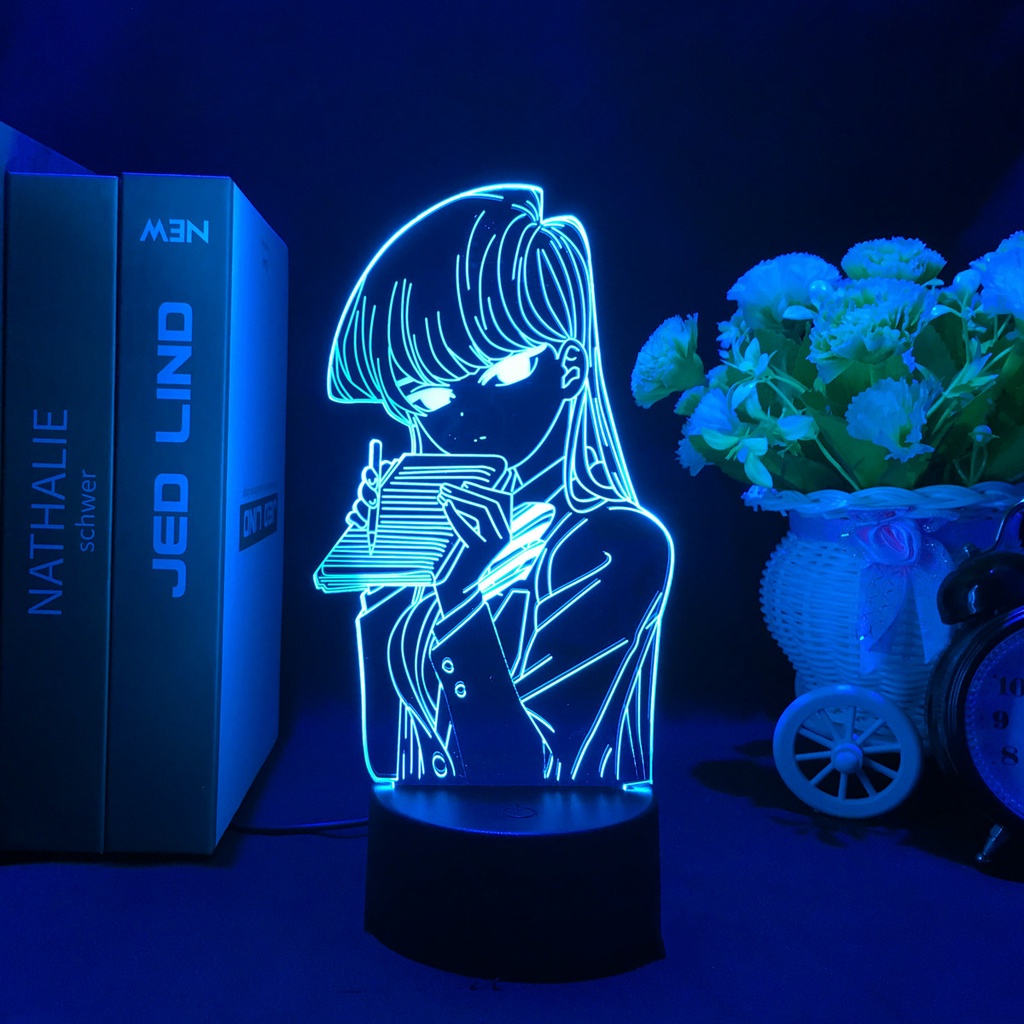 Đèn Ngủ Led 3d Hình Nhân Vật Hoạt Hình Komi Can't