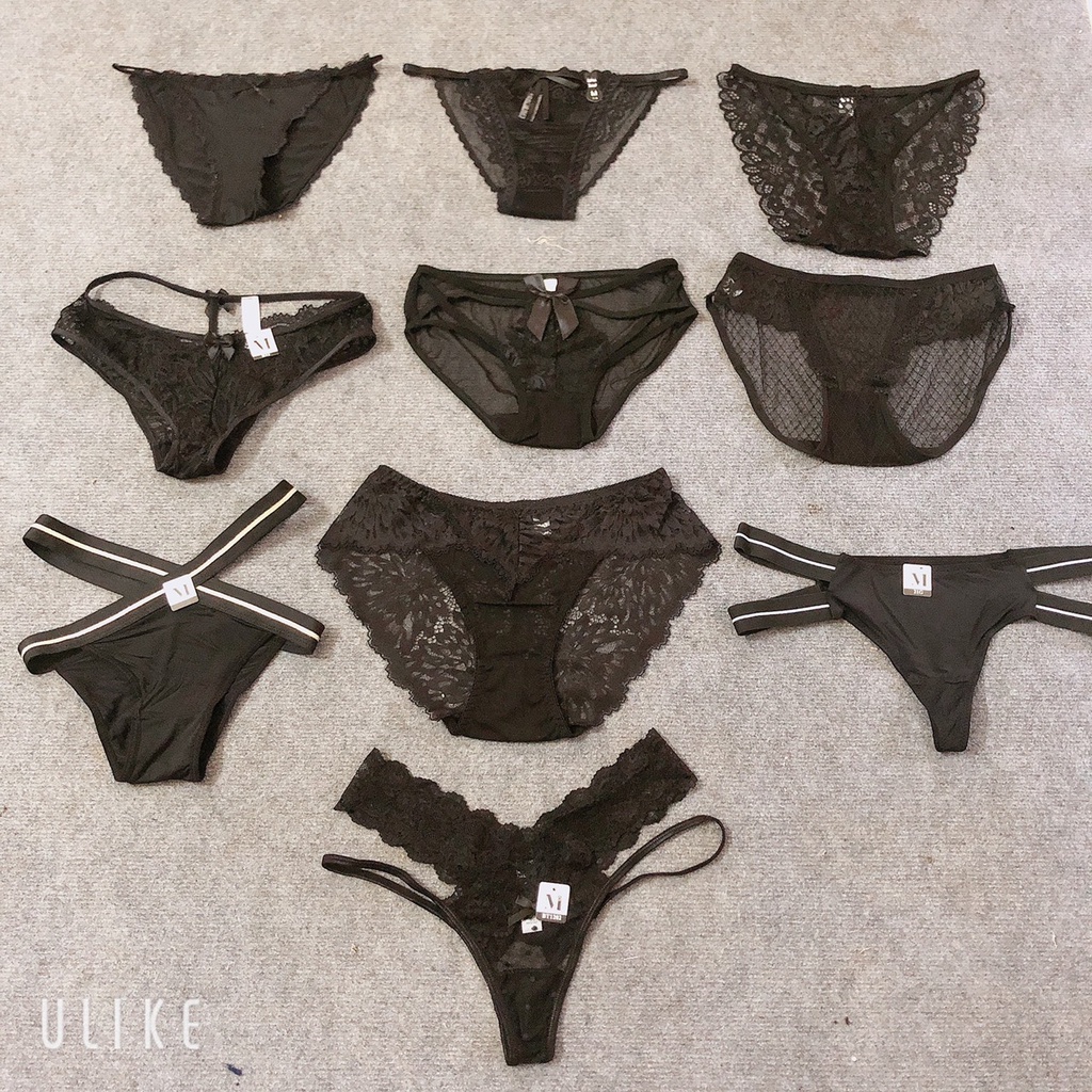 ALBUM QUẦN LÓT NỮ ĐEN SEXY HÀNG THIẾT KẾ SIÊU ĐẸP AB01