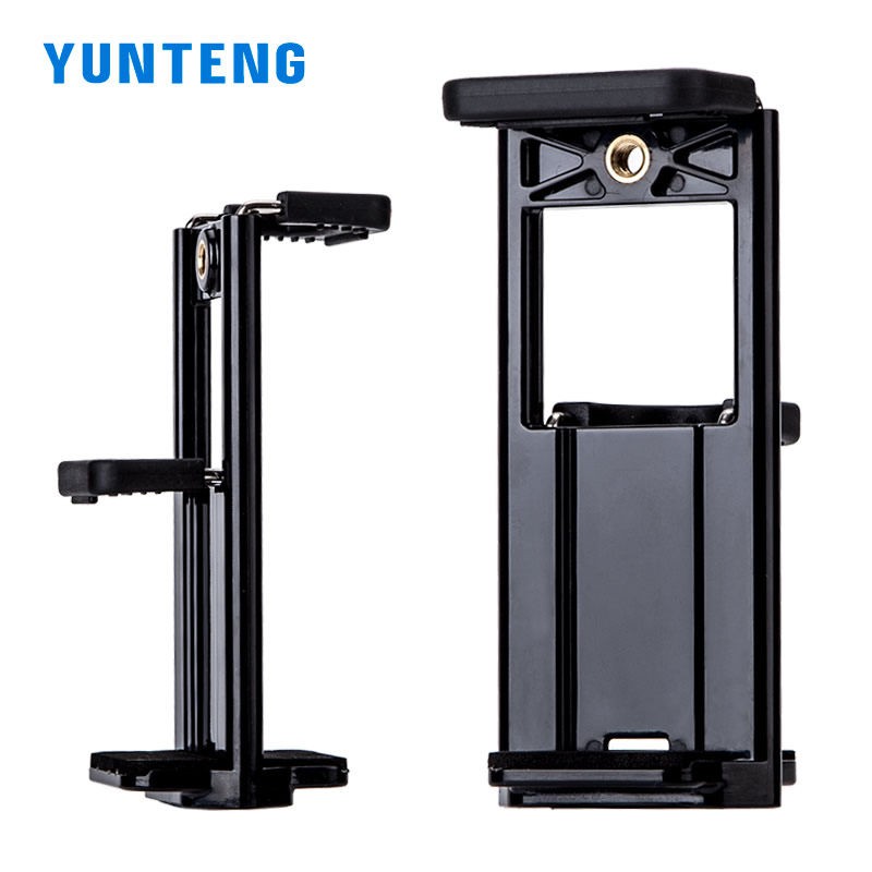 Đế kẹp 2in1 điện thoại tablet ipad Yunteng gắn chân máy ảnh, mở rộng đến 18.5cm