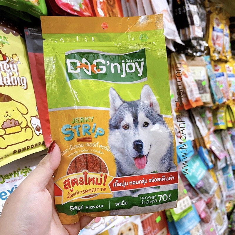 Bánh DOG'N JOY Jerky 70g