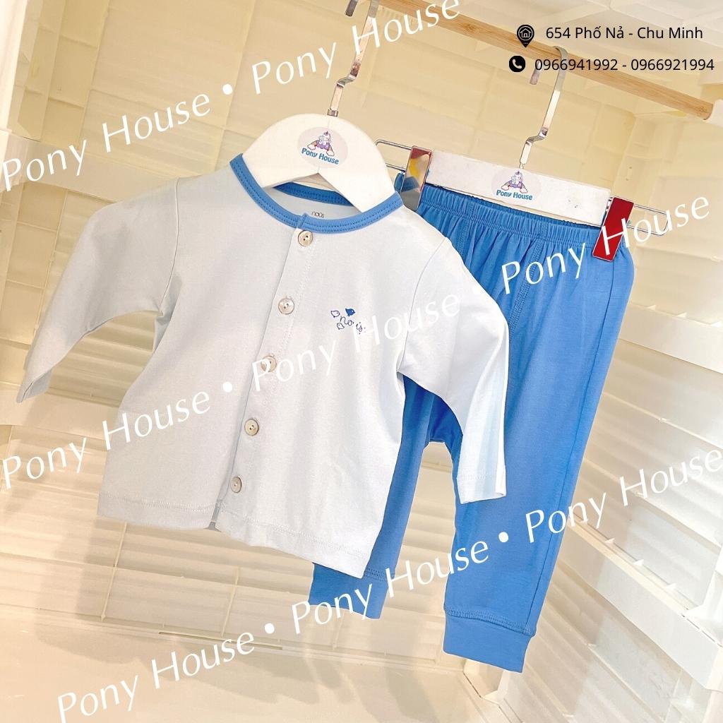 Bộ Quần Áo Dài Tay Nous Cài Thẳng (Cài Giữa) Nu Petit Size Cho Bé Trai Bé Gái 0-3 Tháng Đến 9-12 Tháng (0M-3M-6M-9M-12M)