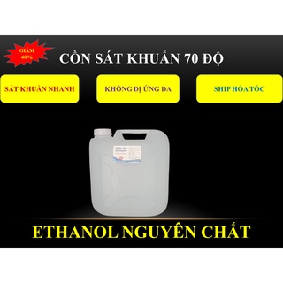 CỒN ETHANOL 70 ĐỘ CAN 10 LÍT SÁT KHUẨN DA
