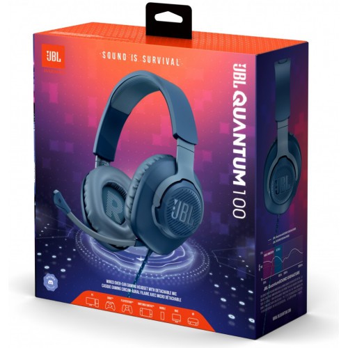 Tai Nghe Gaming Chụp Tai JBL Quantum 100 ( Màu Đen ) - Hàng Chính Hãng