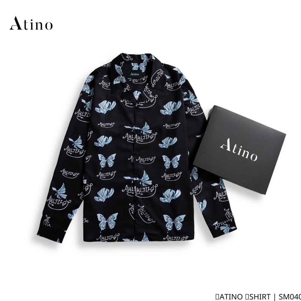 Áo sơ mi dài tay nam BUTFL ATINO vải lụa form regular SM0404 | BigBuy360 - bigbuy360.vn