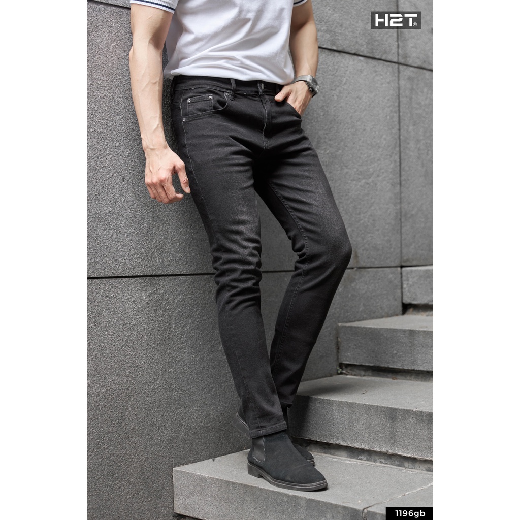 Quần Jean Nam Basic H2T Kiểu Dáng Skinny Cực Tôn Dáng, Chất Liệu Bò SIMWOOD DENIM Thoải Mái, Không Gây Khó Chịu 1196