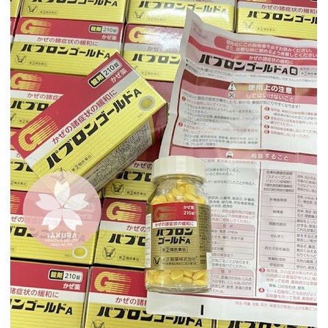 Viên/ Bột uống cảm cúm Pabron Nhật Bản 210v/44 gói