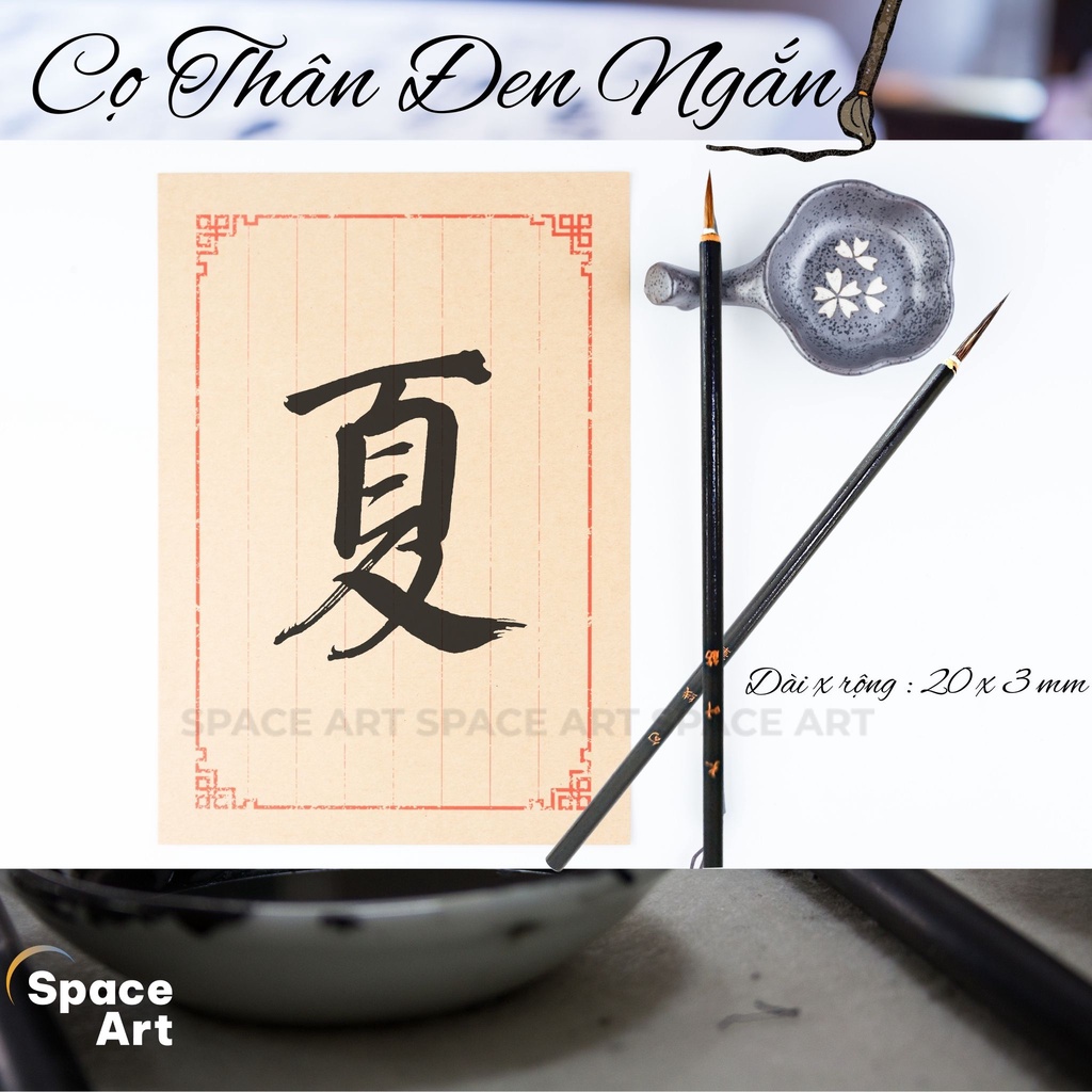 Cọ, Bút lông viết thư pháp, cọ nét, cọ vẽ màu nước