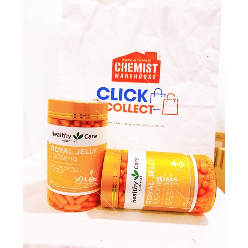 Sữa Ong Chúa Healthy Care Royal Jelly 1000MG 365 viên - Xuất xứ Úc