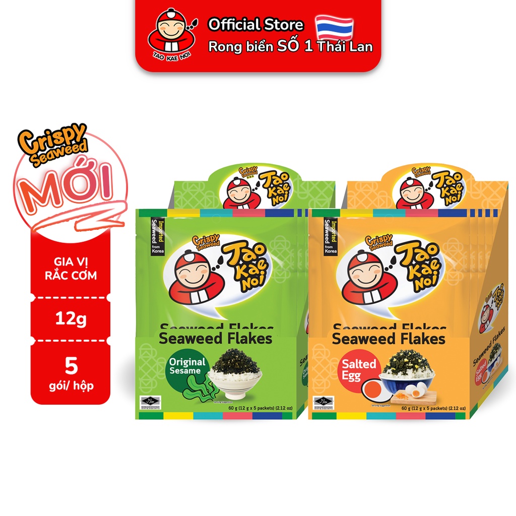 [MUA 1 TẶNG 1 - DATE T8/2023] Gia Vị Rắc Cơm Rong Biển Furikake TaoKaeNoi 12g