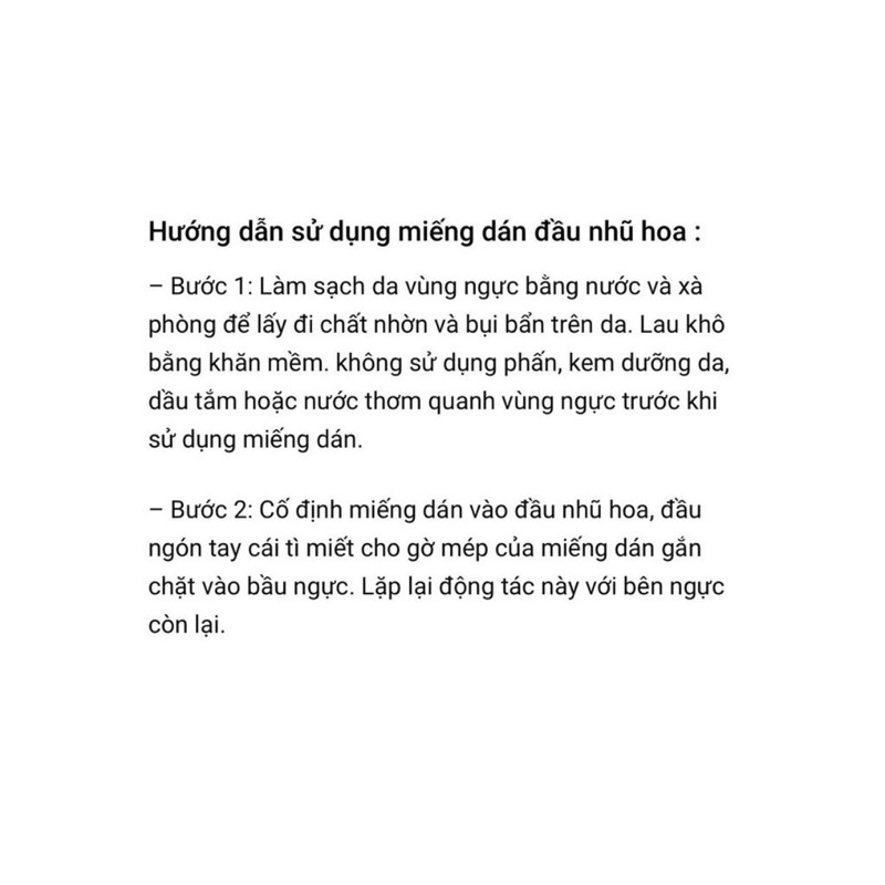 Hộp 5 cặp dán nhũ hoa silicon