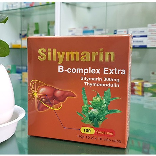 Silymarin B-Complex Extra -  Hỗ trợ tăng cường chức năng gan, mát gan, bổ gan, giảm viêm gan (100 viên)