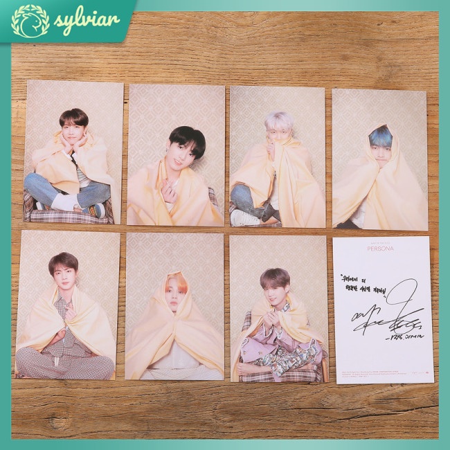 Bộ Thẻ Ảnh Mini Hình Bản Đồ Thế Giới Của BTS RM SUGA J-Hope JiMin Jung Kook Jin V