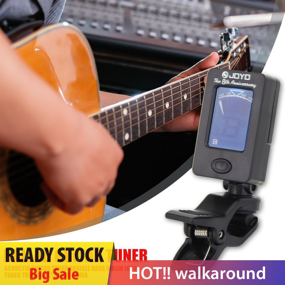 Walk JOYO JT-01 Clip-on Guitar Tuner Violin Ukulele Chromatic Bass Accessories