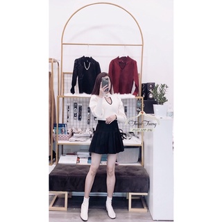 áo len cổ choker