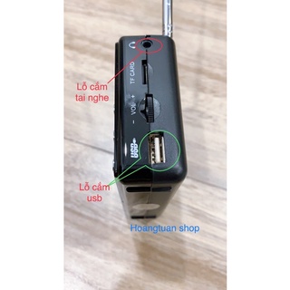 Radio có chức năng đọc Thẻ Nhớ, Usb Bannixing D-68E